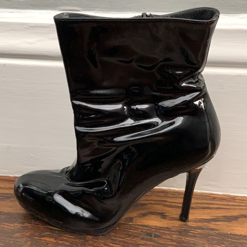 Stuart Weitzman Black Patent Leather Boots - Picture 6 of 14